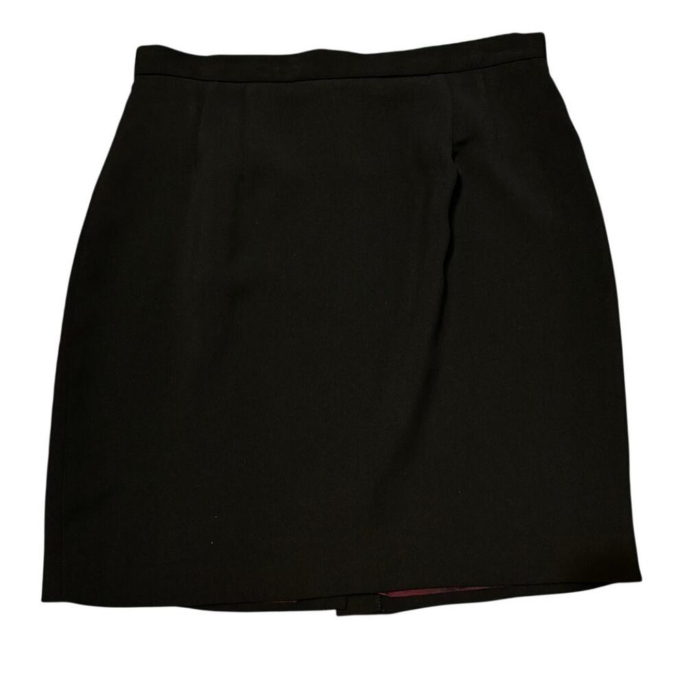 Vintage Lena Gabrielle Black Mini Pencil Skirt Size 14 Fits Like Vintage 12